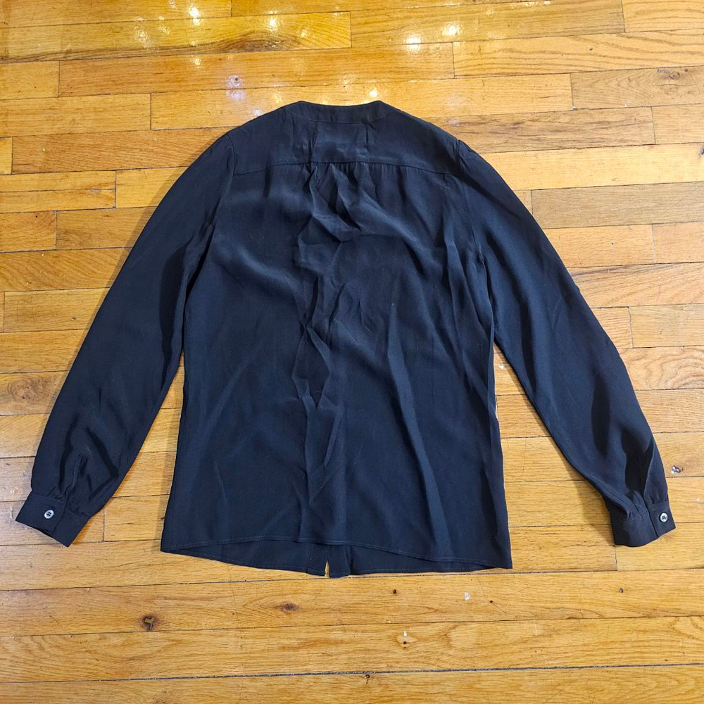 Vanessa Seward Black Silk Blouse Women's Size 2 EU 34 - Picture 6 of 7